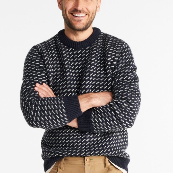 L.L. Bean Other - Vintage LLBean Sweater Blue Wool Birdseye Norway Fisherman-Heavy  BinW